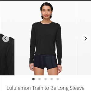 Lululemon Train to Be Long sleeve